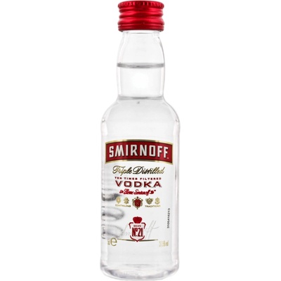 Smirnoff Red 37,5 % 0,05 l (čistá flaša)