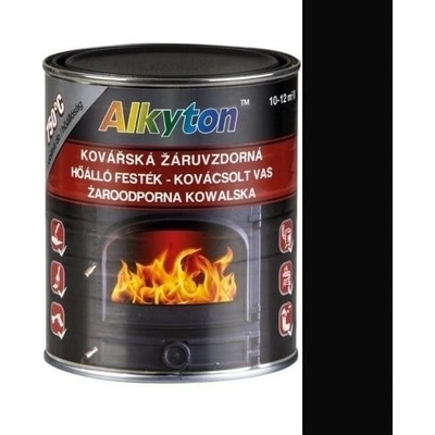 Rust Oleum Alkyton žiaruvzdorná kováčska farba 250ml čierna