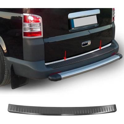 Omtec Nerez brúsený čierny kryt zadného nárazníka VW T5