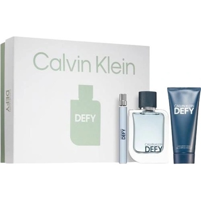 Calvin Klein Defy Подаръчен комплект за мъже EDT 100 ml + EDT 10 ml + 100 ml душ гел