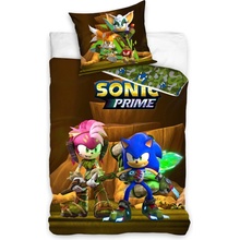 Carbotex obliečky Ježko Sonic a Amy Rose 140x200 70x90