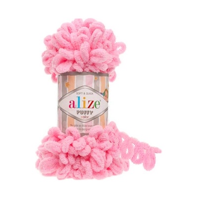 Priadza Alize Puffy 185 - růžová