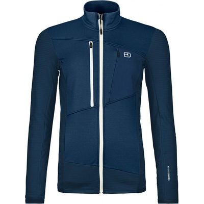 Ortovox Fleece Grid Jacket W tmavo modrá