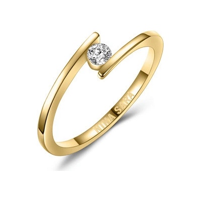 Nina Sara Zlatý zásnubní prsten s diamantemNS617D-YG
