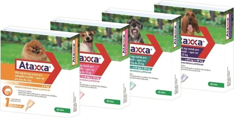 Ataxxa Spot-on Pro Psy 10-25 Kg L 1250 / 250 Mg 1 X 2,5 Ml Od 82 Kč ...