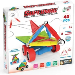 Supermag магнитен строителен комплект Wheels 40 бр (0660)