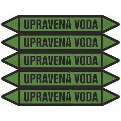 Grafiko | Upravená voda - Materiál fólie s ochrannou laminací, Rozměr aršík 5ks šipka 212x26mm