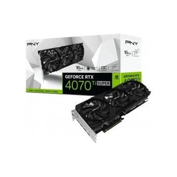 PNY GeForce RTX 4070 Ti SUPER VERTO Triple Fan OC 16GB GDDR6X VCG4070TS16TFXPB1-O