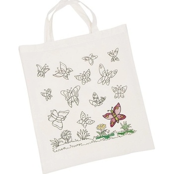 Goki Bavlnená taška na vymaľovanie Motýle
