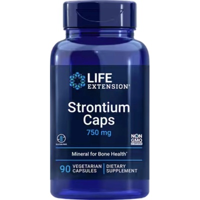 Life Extension Strontium Stroncium 750 mg 90 rostlinných kapslí