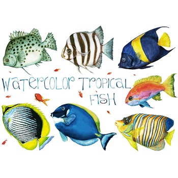 DIMEX ART s. r. o Флизелинов фототапет тропически риби 375 x 250 см