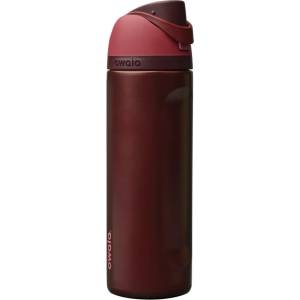 owala FreeSip Insulated Stainless Steel Drinking Bottle with Straw, 710ml - BPA Free, Ideal for Sports, Fitness, Outdoors and Travel, Black Cherry - C08796 (C08796)