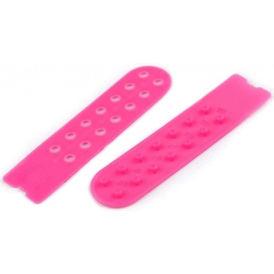 Zapínání / zkracovač na kšiltovky šíře 20 mm - růžová neon (5 pár)