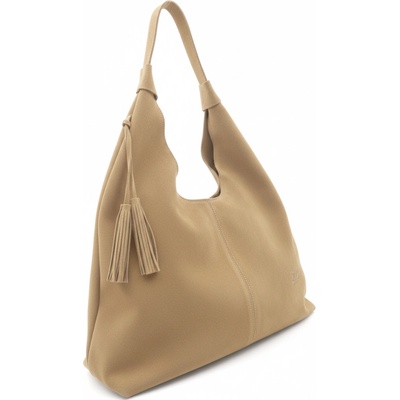 Caramelo dámska kožená kabelka 2 v 1 51167 Camel