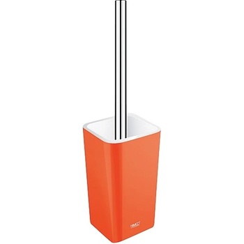 Nimco Eli - Stojánkový WC kartáč, oranžová, chrom/plast EL 3094-20