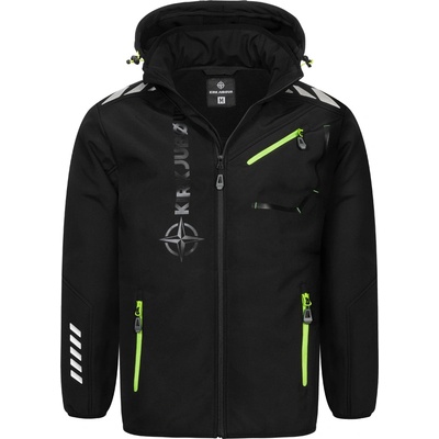 KirkjubØur Мъжко яке KIRKJUBØUR® Alvik Men SOFTSHELL jacket 10, 000 mm water column black/green