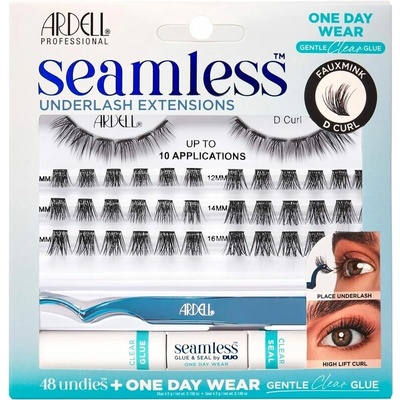Ardell Seamless Underlash Extensions Kit sada na doplnenie rias Fauxmink D Curl