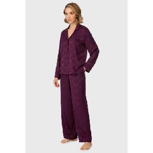 DKNY Дамска сатенена пижама DKNY After Dark Dressing с дълги крачоли (YI80147_pyz)