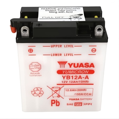 YUASA Yumicron 12V 12Ah left+ YB12A-A