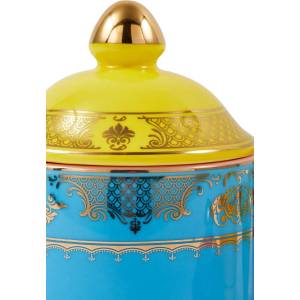 POLSPOTTEN Контейнер за съхранение от глазиран порцелан 9 x 14 cm (230.400.663)