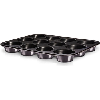 BerlingerHaus Forma na muffiny s titanovým povrchem 12 ks Carbon PRO Line 35x26,5x3cm