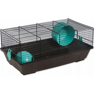 Small Animals Klietka pre m. hlodavce cierna modra 50,5*28*21 cm