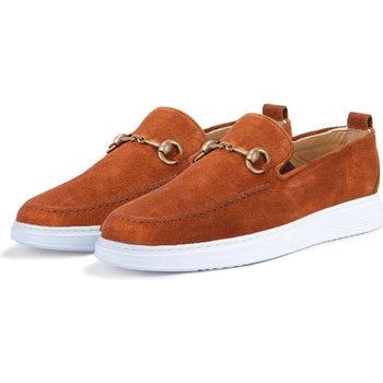 Ducavelli Мъжки обувки от естествен велур - Камел #333196 (333196_Кафяво)