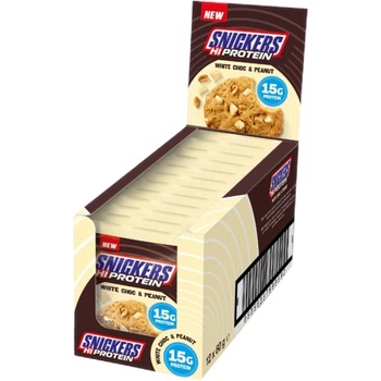 Image 1 of Snickers and Mars Snickers High Protein Cookie - White Chocolate & Peanut [12 x 60 грама] Бял шоколад с фъстъци