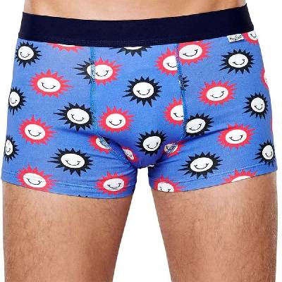 Чорапи Happy socks Sunny Smiley boxers - Blue (Multicolor)