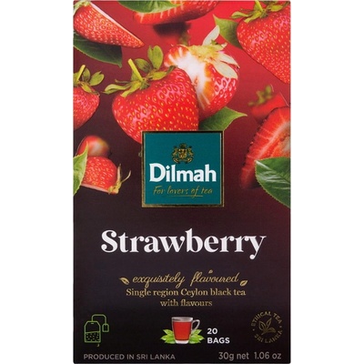 Dilmah Černý instantní čaj Jahoda 20 sáčků