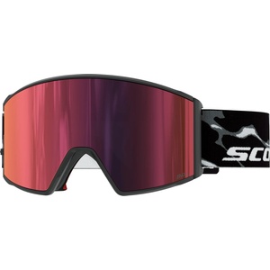 SCOTT Ски маска Scott Goggle React S3 Ski goggles - Granite Black / White / Red Chrome - размер One Size (417-6470-0311)