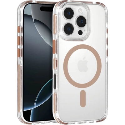 Tel Protect Хибриден удароустойчив кейс с MagSafe и връзка за носене през врата за iPhone 16 Pro Max - Tel Protect Stap Clear Magnetic Case MagSafe