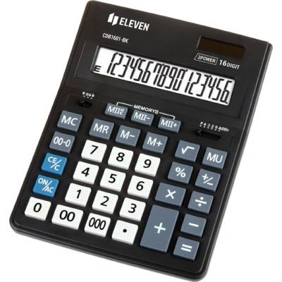 Eleven kalkulačka CDB1601-BK, černá, stolní, šestnáctimístná