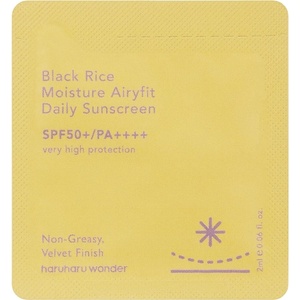haruharu wonder Black Rice Moisture Airyfit Daily Sunscreen (sample) - Хидратиращ Слънцезащитен Крем 2ml (sample)