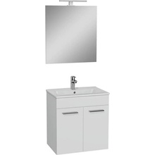 s umyvadlem zrcadlem a osvětlením Vitra Mia 59x61x39,5 cm bílá lesk MIASETFP60B