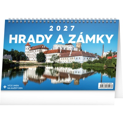 NOTIQUE stolní Hrady a zámky 23,1 × 14,5 cm 2027