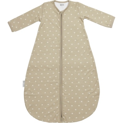 Meyco Spací vak s rukávy jersey Sweet Heart sand Soft sand