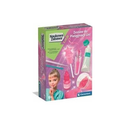 Clementoni Science & Play Lip Balm and Lip Gloss Cosmetic Kit Polish Language Clementoni 50253