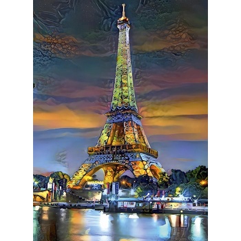 Image 1 of Bluebird Puzzle - Puzzle Eiffel Tower at Sunset, Paris, France - 1 000 piese