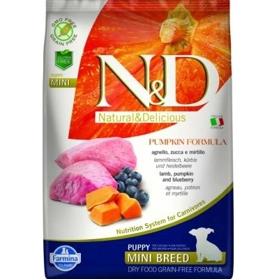 N&D Grain Free Pumpkin DOG Puppy Mini Lamb & Blueberry 7 kg