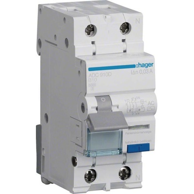 Hager 2P B10A 0,03 A ADC910D