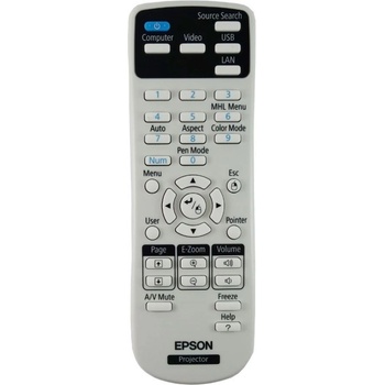 Epson EB-520, EB-525, EB-530, EB-535, EB-536Wi, EB-570, EB-575, EB-580, EB-585, 1613717 - оригинален дистанционен контрол (EB-520, EB-525, EB-530, EB-535, EB-536Wi, EB-570, EB-575, EB-580, EB-585, 1613717)