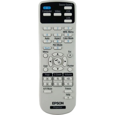 Epson EB-520, EB-525, EB-530, EB-535, EB-536Wi, EB-570, EB-575, EB-580, EB-585, 1613717 - оригинален дистанционен контрол (EB-520, EB-525, EB-530, EB-535, EB-536Wi, EB-570, EB-575, EB-580, EB-585, 1613717)