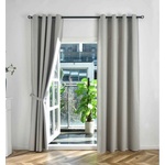 Дрейпари БГ Комплект 2бр. 100% Блекаут завеси с Халки /München Dark с Коланчета, 3 размера, Пълно Затъмняване, Цвят Пясъчен код-202410-2-010 (202410-2-010)