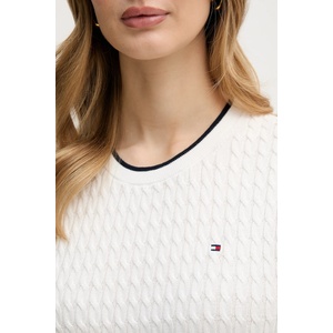 Tommy Hilfiger пуловер с къси ръкави дамски от памук (WW0WW41787) - answear - 132,98 лв