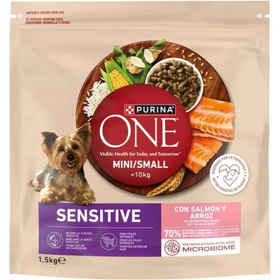 Purina One Mini Dog Sensitive Salmon & Rice 1,5 kg