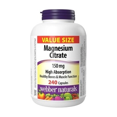 Webber Naturals Магнезий (цитрат) 150 mg 240 капсули | Webber Naturals (3915 WN)