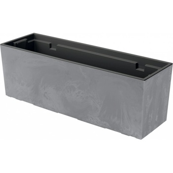 Prosperplast Truhlík URBI CASE BETON EFFECT marengo 58 x 18 x 19,5 cm