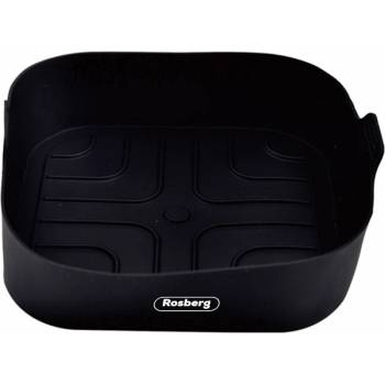 Rosberg Силиконова форма за Airfryer Rosberg R51980SSN, 18x18x5 см, Черен (5R1980SSNB)