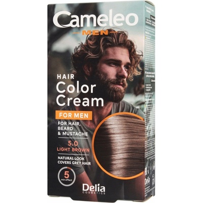 Delia Cameleo Men barva na vlasy 5.0 Light Brown 30 ml